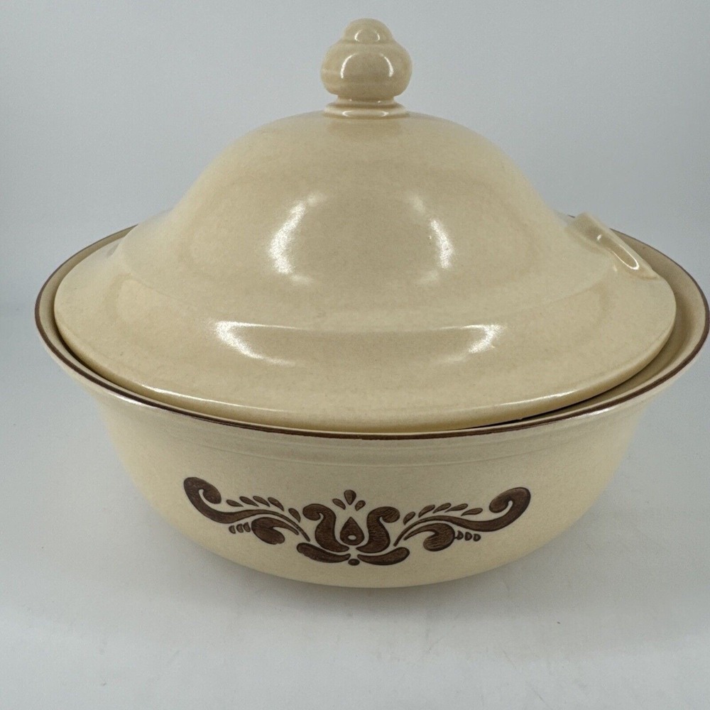 Casserole Dish With‎ Lid Soup Tureen 3 QT Pflatzgraff 320 MCM Vintage Dining